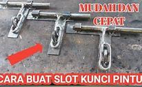 Pasang Slot Pintu Besi Rumah Tingkat 1 Minimalis